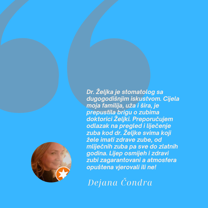 pozitivna ocjena našeg pacijenta